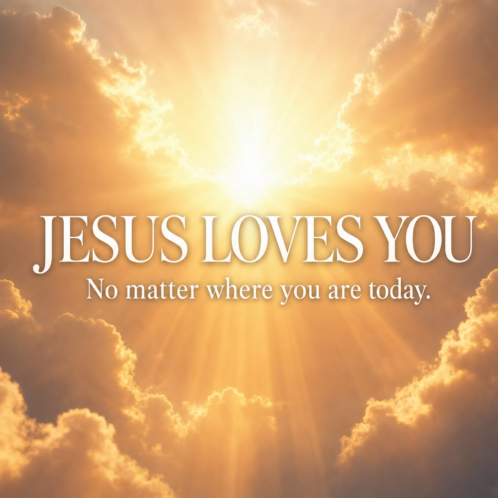 Jesus loves you sky pic