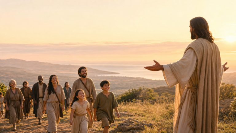 Jesus with people