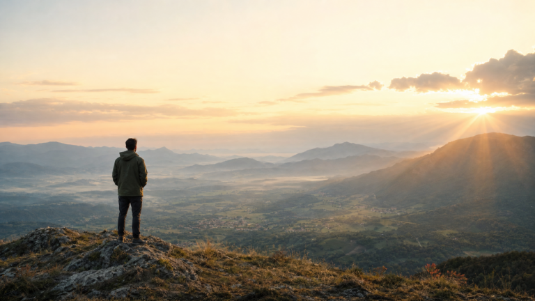 Man Enjoying Creation